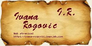 Ivana Rogović vizit kartica